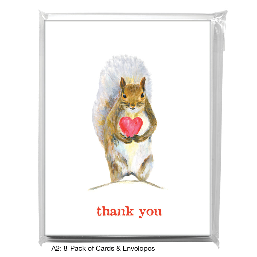 Squirrel in Thought, Greeting Card (8670D), A2 8-Pack, printedcanvas.com