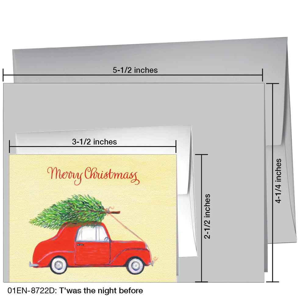 T'was the night before, Greeting Card (8722D), Enclosure, printedcanvas.com