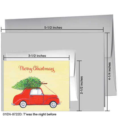 T'was the night before, Greeting Card (8722D), Enclosure, printedcanvas.com