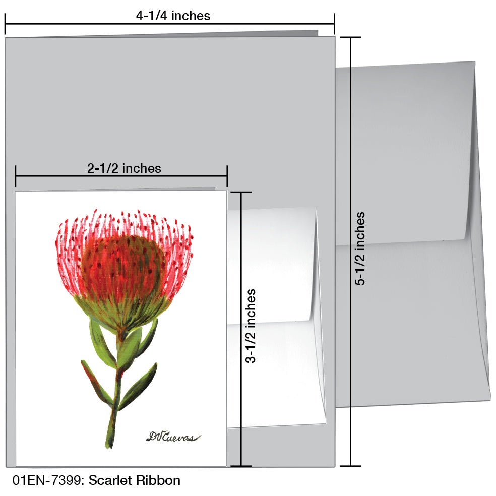 Scarlet Ribbon, Greeting Card (7399A), Enclosure Card, www.printedcanvas.com