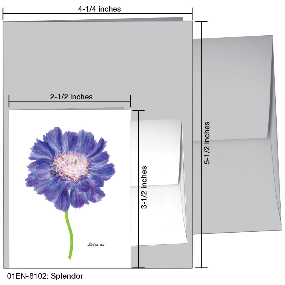 Splendor, Greeting Card (8102B), Enclosure Card, www.printedcanvas.com