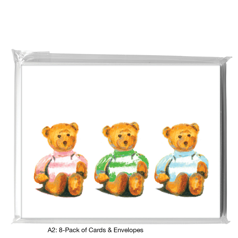 Teddies, Greeting Card (8103), A2 8-Pack, printedcanvas.com