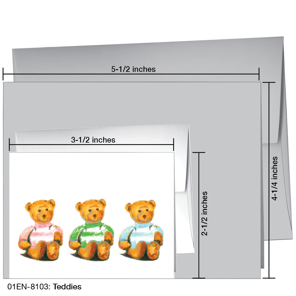 Teddies, Greeting Card (8103), Enclosure, printedcanvas.com