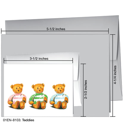 Teddies, Greeting Card (8103), Enclosure, printedcanvas.com