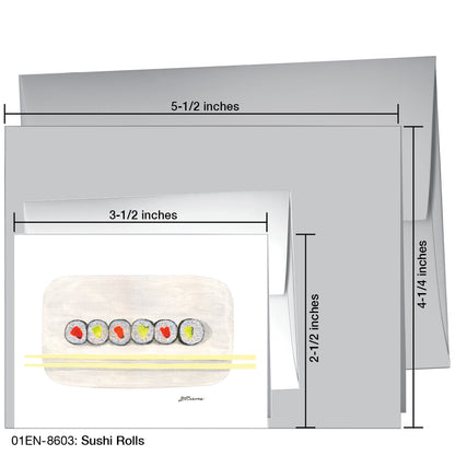 Sushi Rolls, Greeting Card (8603), Enclosure, printedcanvas.com