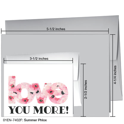 Summer Phlox, Greeting Card (7402F), Enclosure, printedcanvas.com