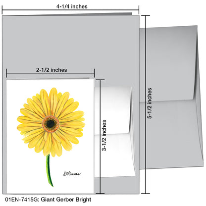 Giant Gerber Bright, Greeting Card (7415G), Enclosure, printedcanvas.com