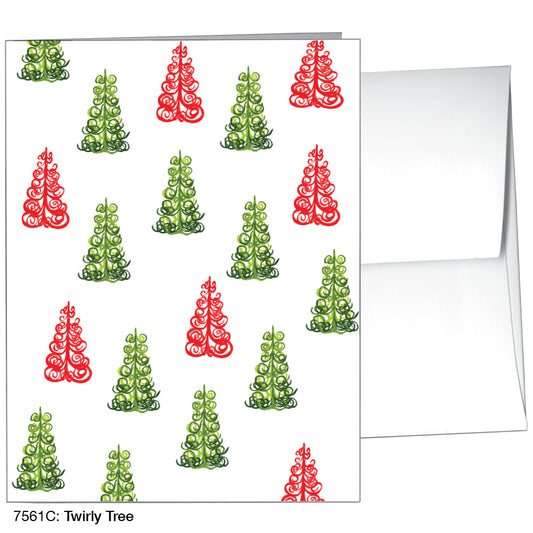 Twirly Tree, Greeting Card (7561C), A2, printedcanvas.com