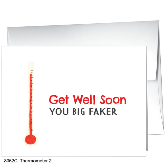 Thermometer 2, Greeting Card (8052C), A2 Card Front, www.printedcanvas.com