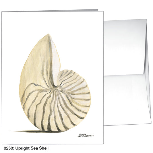 Upright Sea Shell, Greeting Card (8258), A2, printedcanvas.com
