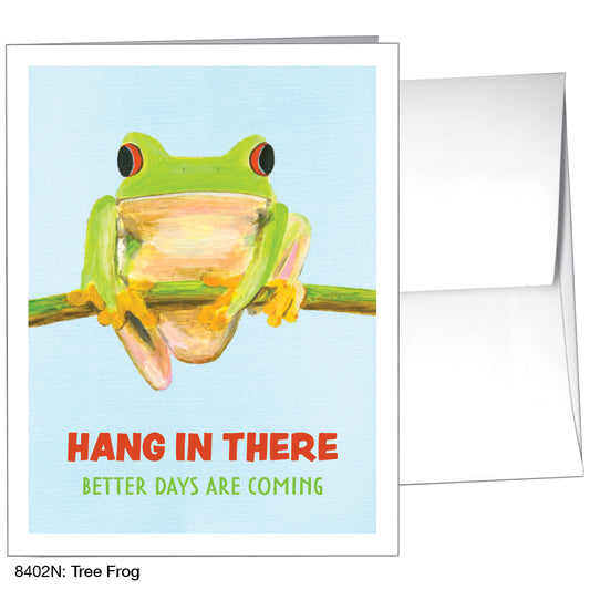 Tree Frog, Greeting Card (8402N), A2, printedcanvas.com