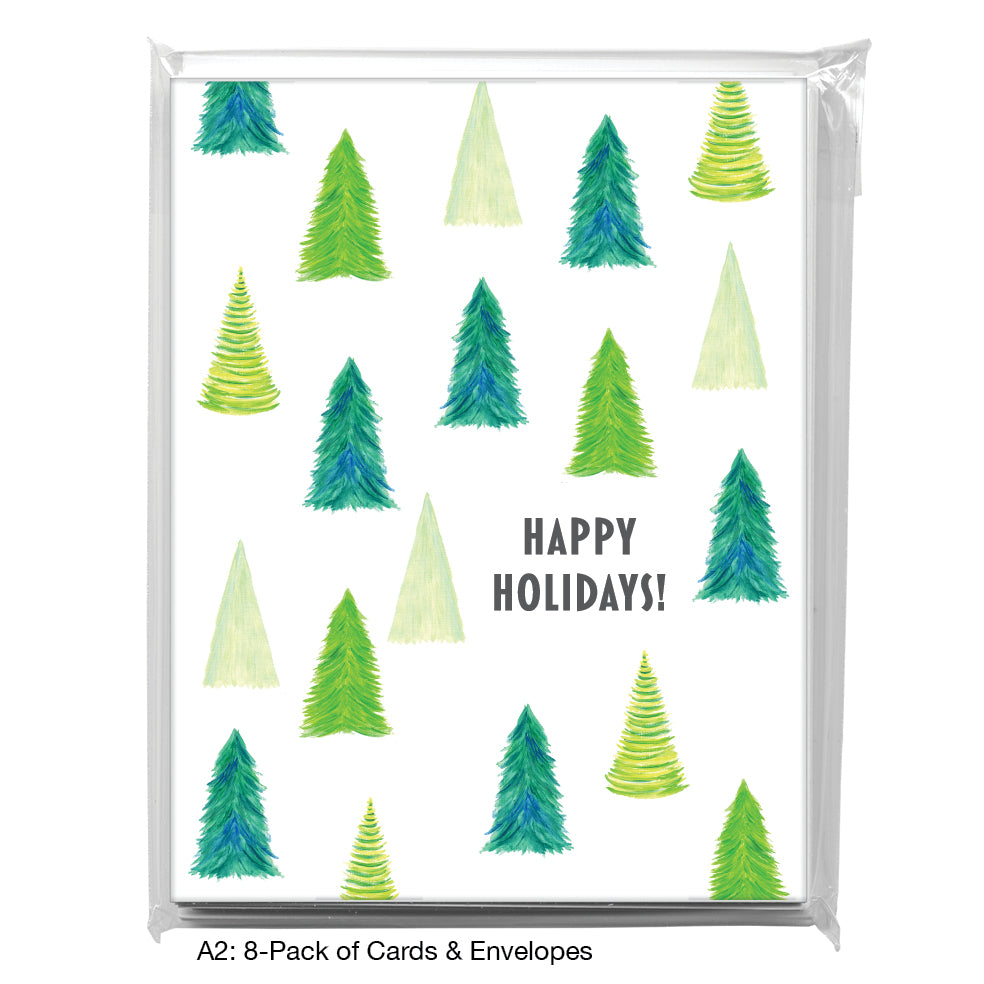 Very Merry, Greeting Card (8458QA), A2 8-Pack, printedcanvas.com