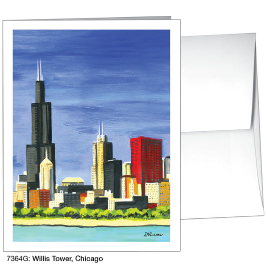 Willis Tower, Chicago, Greeting Card (7364G), A2, printedcanvas.com
