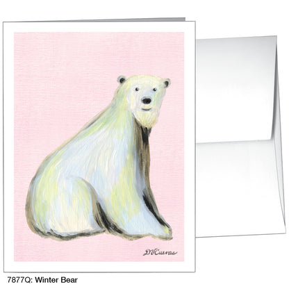 Winter Bear, Greeting Card (7877Q), A2 Card Front, www.printedcanvas.com