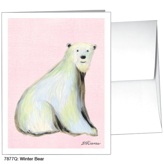 Winter Bear, Greeting Card (7877Q), A2, printedcanvas.com