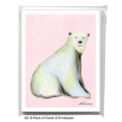 Winter Bear, Greeting Card (7877Q), A2 Card 8-Pack, www.printedcanvas.com