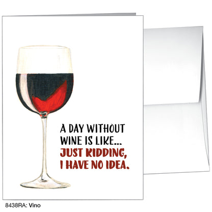 Vino, Greeting Card (8438RA), A2 Card, www.printedcanvas.com