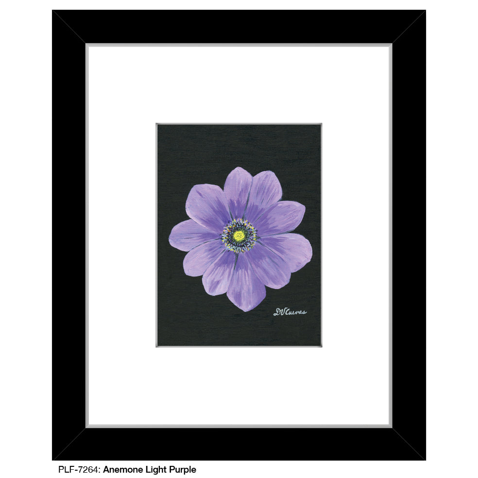 Anemone Light Purple, Print (#7264) - Printed Canvas
