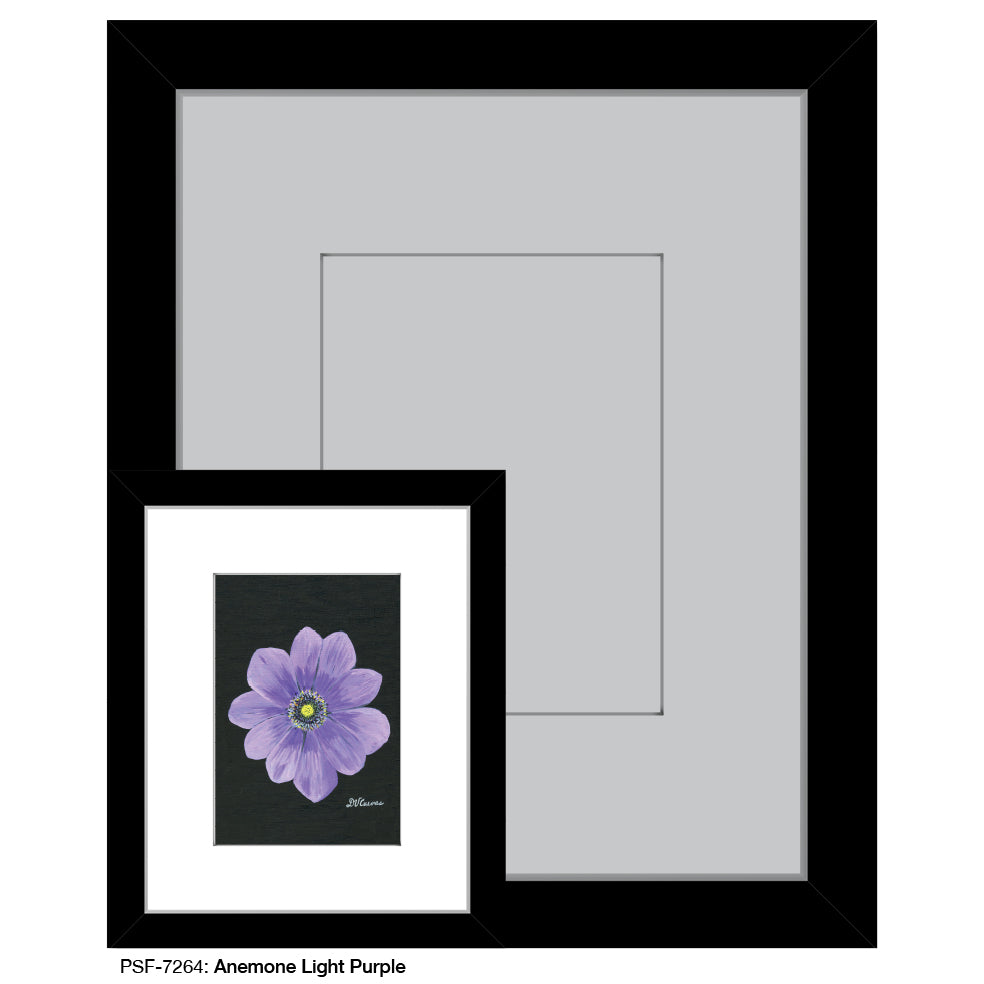Anemone Light Purple, Print (#7264) - Printed Canvas