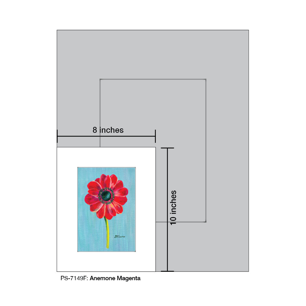 Anemone Magenta, Print (#7149F) - Printed Canvas