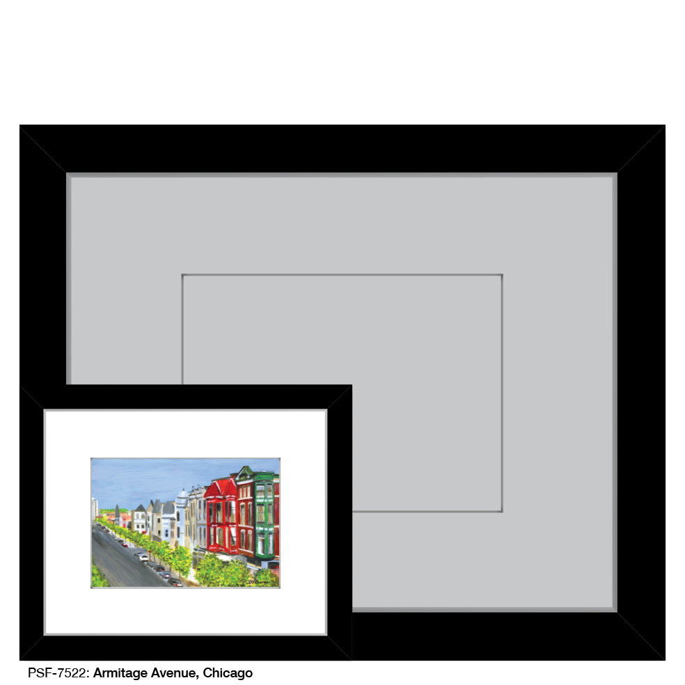 Armitage Avenue, Chicago, Print (#7522A), Print Matted, www.printedcanvas.com