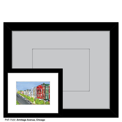 Armitage Avenue, Chicago, Print (#7522A), Print Matted, www.printedcanvas.com