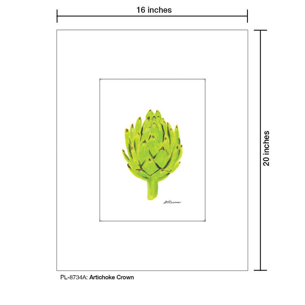 Artichoke Crown, Print (#8734A), Printe Matted, www.printedcanvas.com