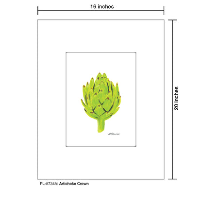 Artichoke Crown, Print (#8734A), Printe Matted, www.printedcanvas.com