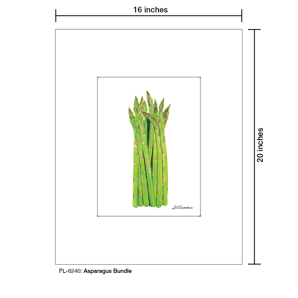 Asparagus Bundle, Print (#8240A), Printe Matted, www.printedcanvas.com
