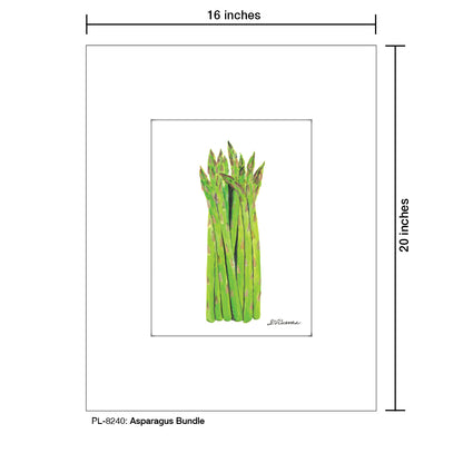 Asparagus Bundle, Print (#8240A), Printe Matted, www.printedcanvas.com