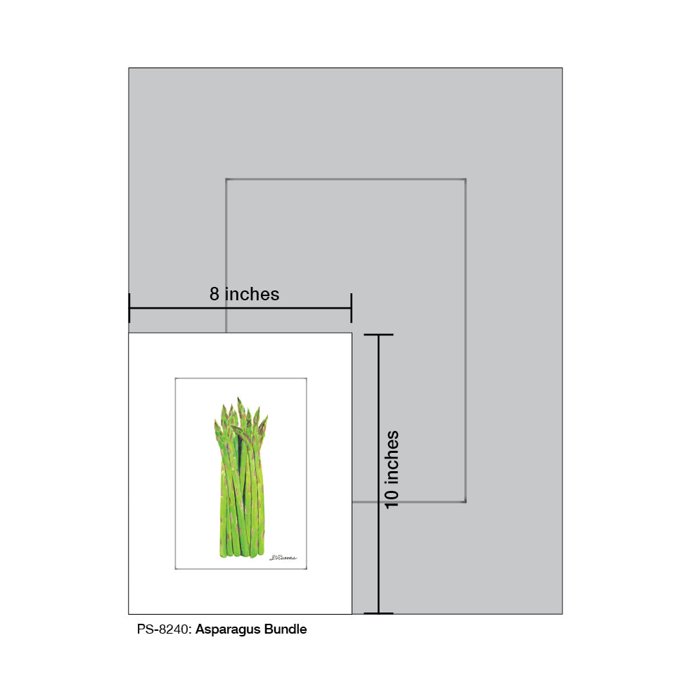 Asparagus Bundle, Print (#8240A), Print Matted, www.printedcanvas.com