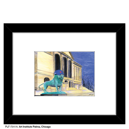 Art Institute Patina, Chicago, Print (#7241B), Print Matted, www.printedcanvas.com