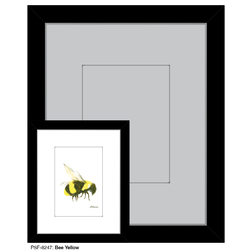 Bee Yellow, Print (#8247) - Printed Canvas