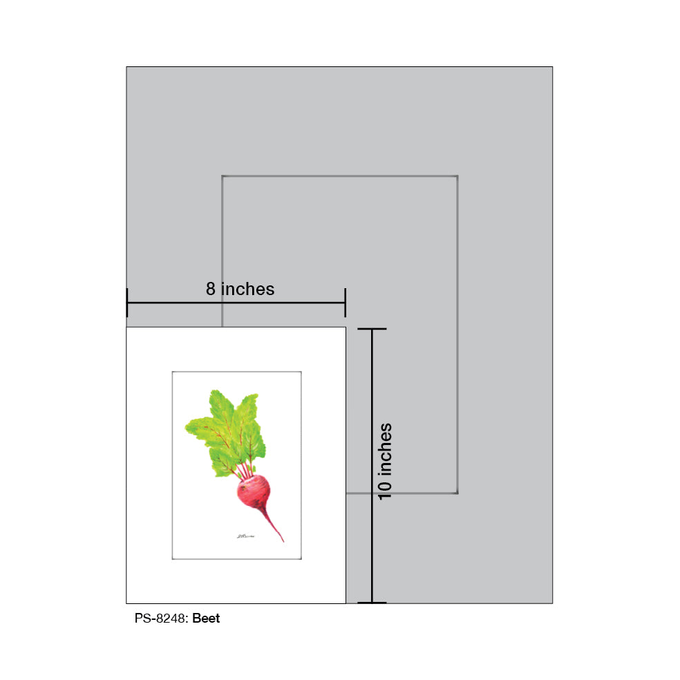 Beet, Print (#8248A), Print Matted, www.printedcanvas.com