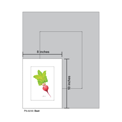 Beet, Print (#8248A), Print Matted, www.printedcanvas.com