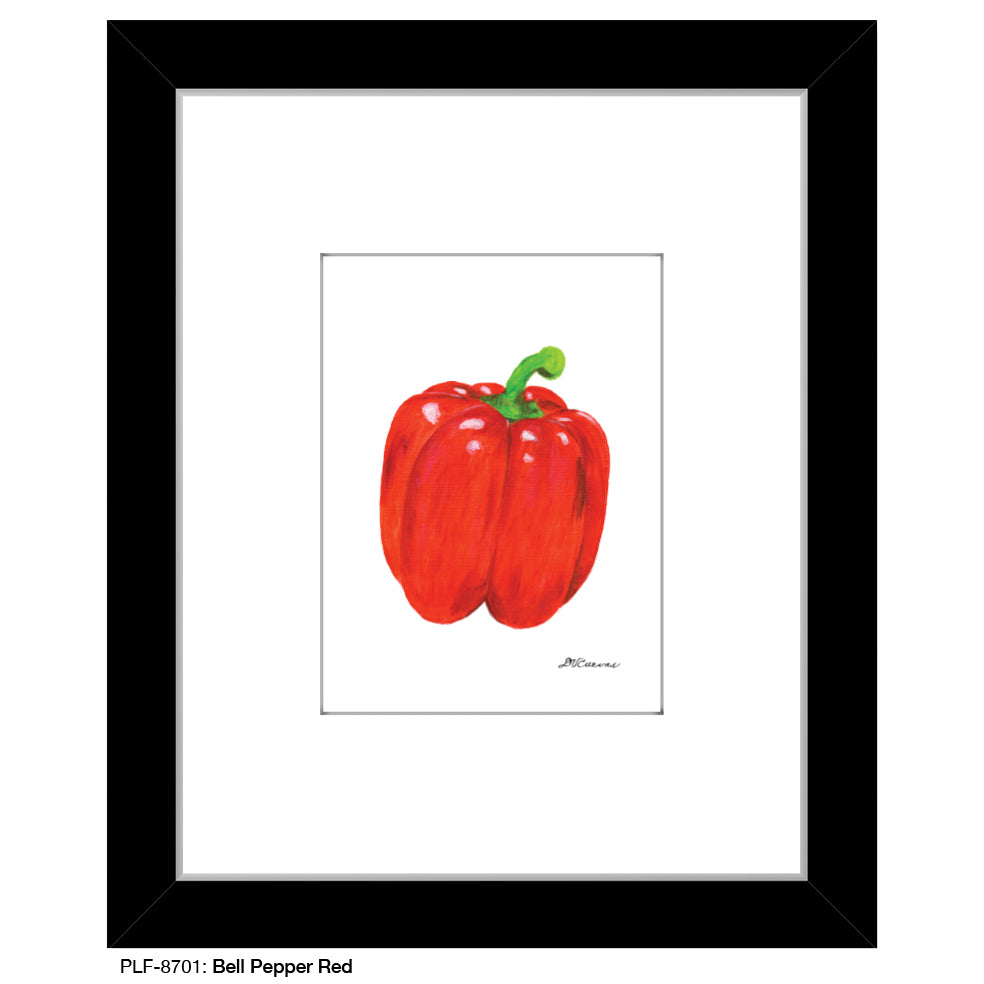 Bell Pepper Red, Print (#8701A), Print Matted, www.printedcanvas.com