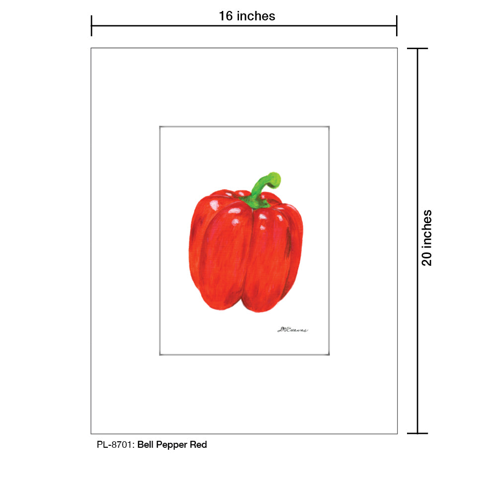 Bell Pepper Red, Print (#8701A), Printe Matted, www.printedcanvas.com