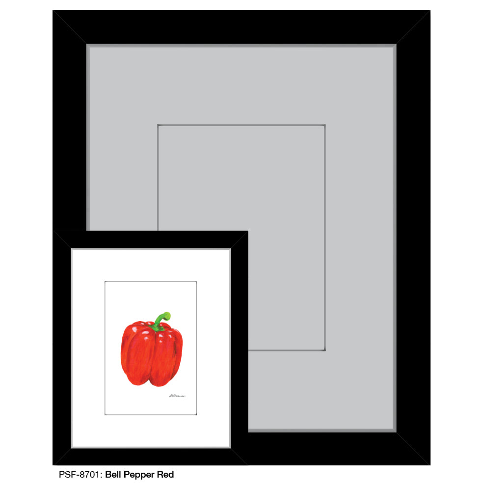 Bell Pepper Red, Print (#8701A), Print Matted, www.printedcanvas.com