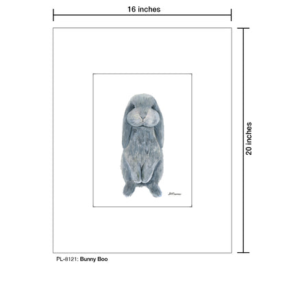 Bunny Boo, Print (#8121A), Printe Matted, www.printedcanvas.com
