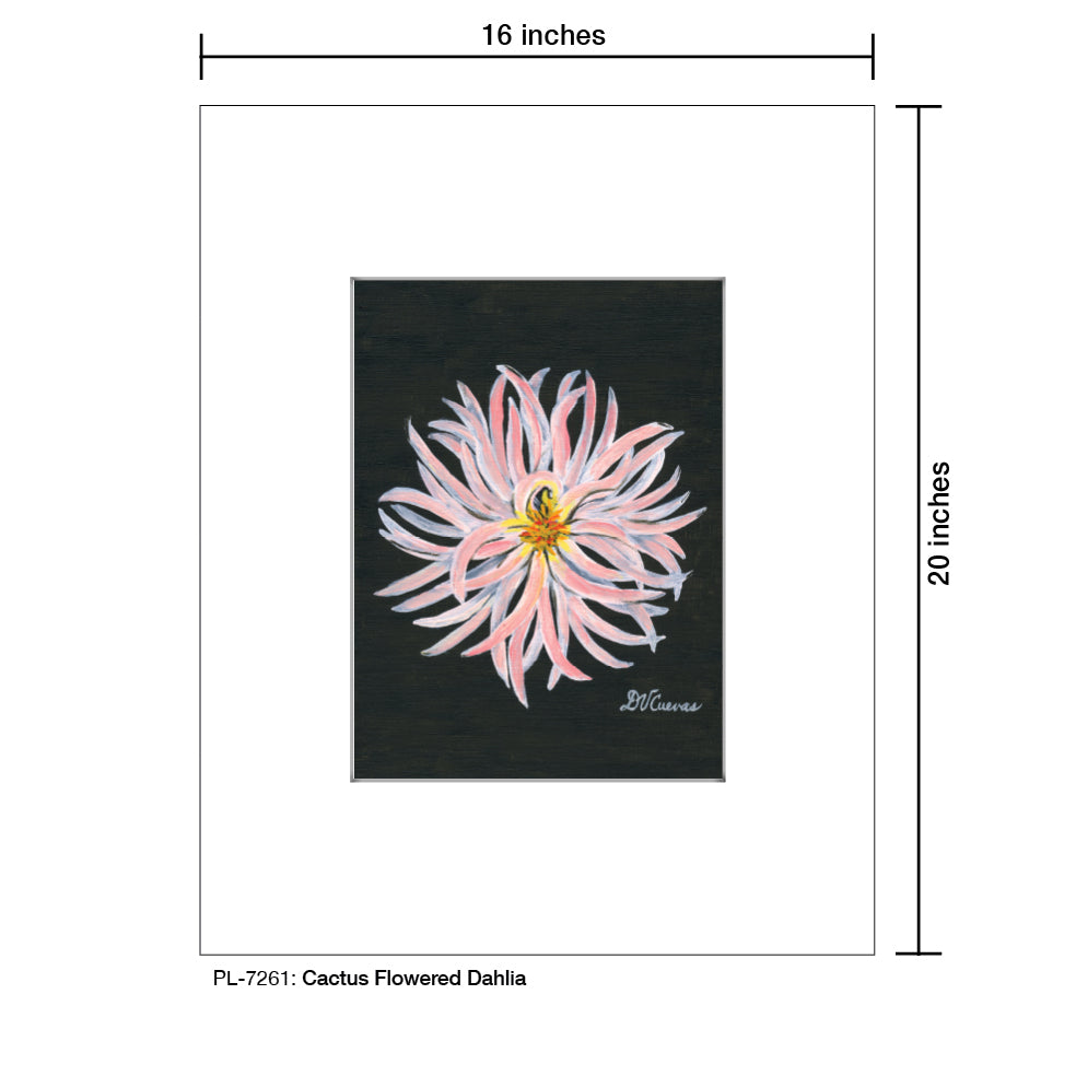 Cactus Flowered Dahlia, Print (#7261) - Printed Canvas