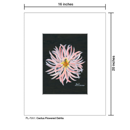 Cactus Flowered Dahlia, Print (#7261) - Printed Canvas