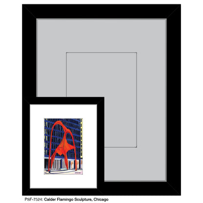 Calder Flamingo Sculpture, Chicago, Print (#7524) - Printed Canvas