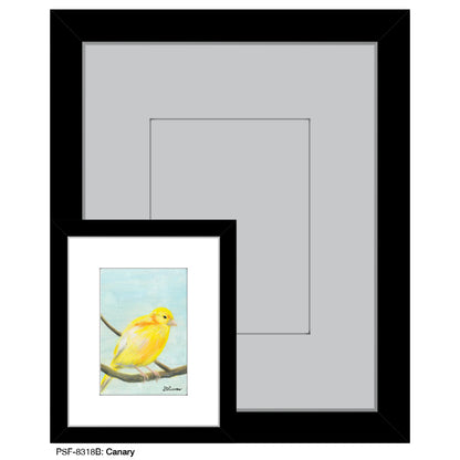 Canary, Print (#8318B), Print Matted, www.printedcanvas.com