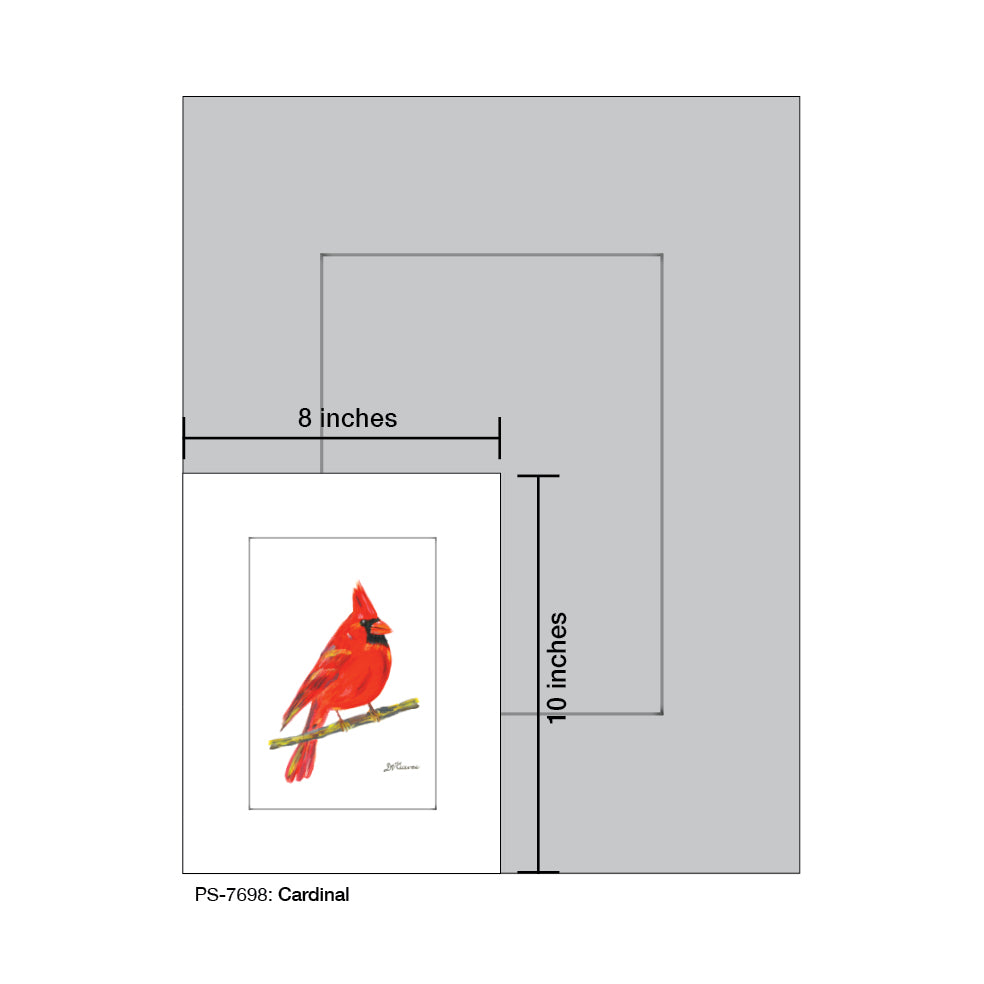 7698c Cardinal, Print (#7698C), Print Matted, www.printedcanvas.com