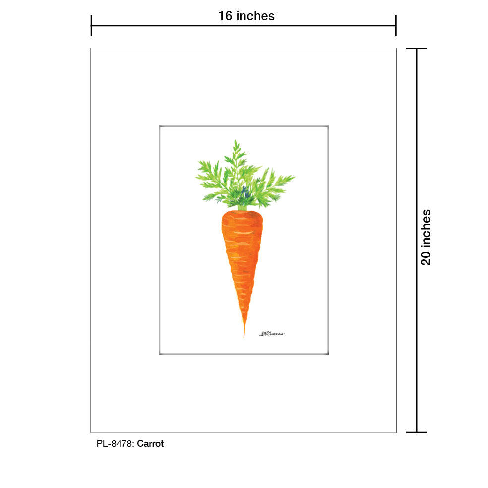 Carrot, Print (#8478B), Printe Matted, www.printedcanvas.com