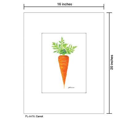 Carrot, Print (#8478B), Printe Matted, www.printedcanvas.com