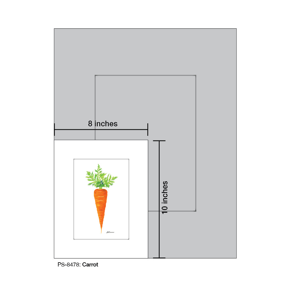 Carrot, Print (#8478B), Print Matted, www.printedcanvas.com