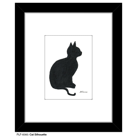 Cat Silhouette, Print (#8360) - Printed Canvas