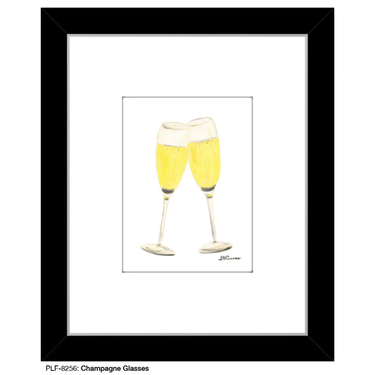 Champagne Glasses, Print (#8256) - Printed Canvas