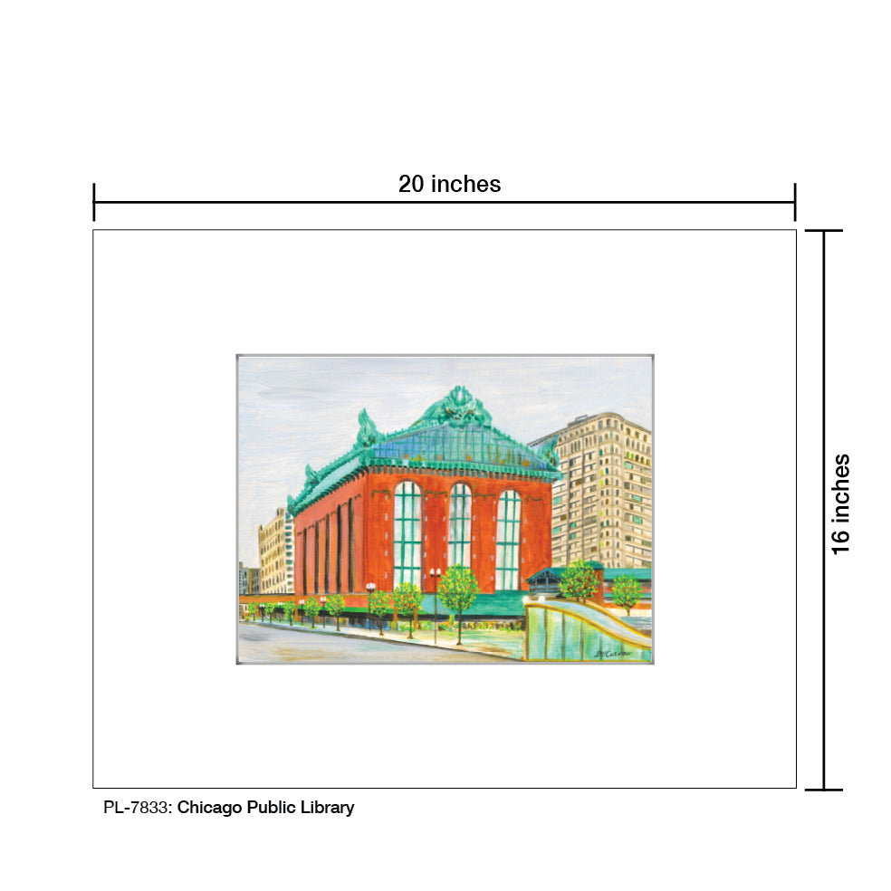 Chicago Public Library, Print (#7833) - Printed Canvas